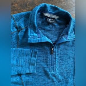 Kuhl Jacket Pullover Boys XS 5-6 Blue Alloy 1/4 Zip Performance Thumb Holes